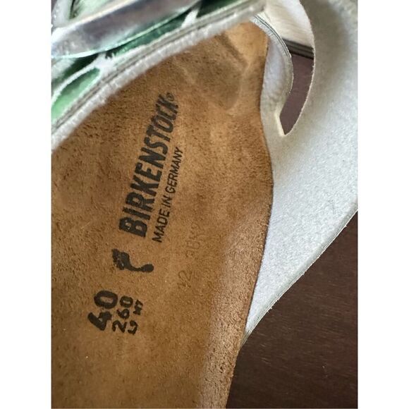BIRKENSTOCK Arizona MF Gator Gleam Mineral sandals size EU40, US9 - Picture 5 of 16